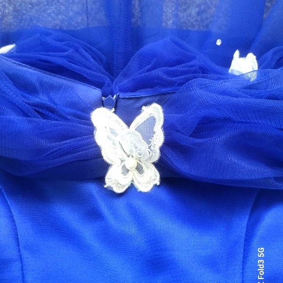 ❤️NWT❤️ COLBALT BLUE GIRLS BALL GOWN - Picture 8 of 12